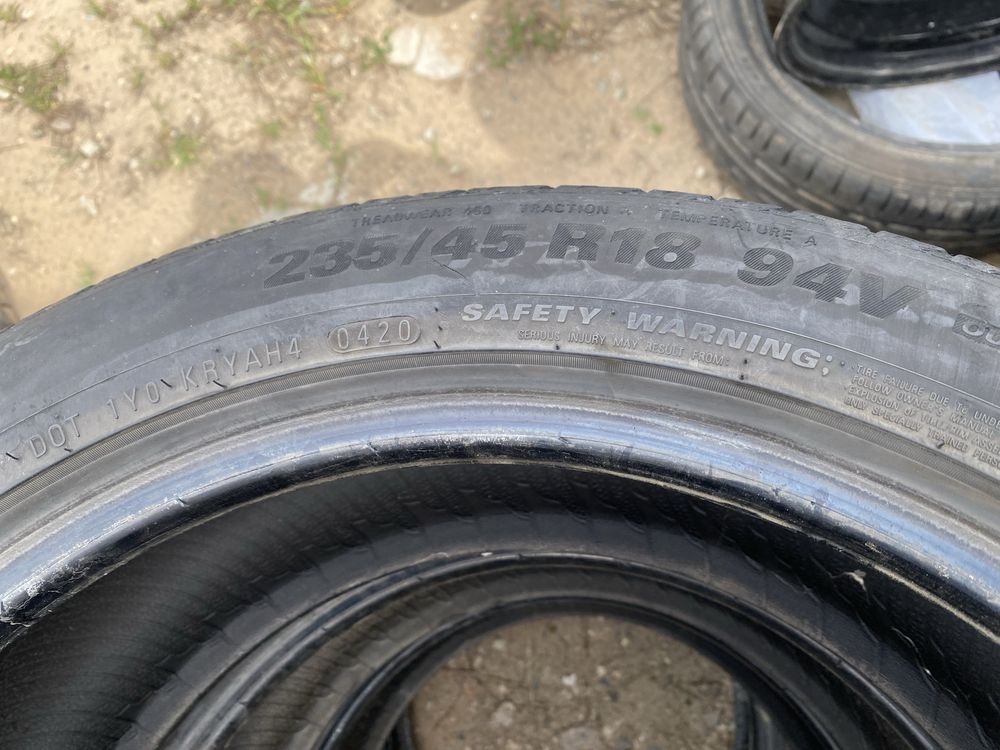 Одна летняя шина 235/45/18 235/45R18 Kumho.