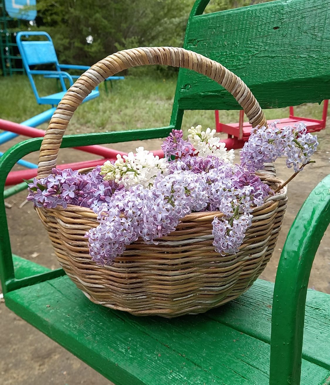 Плетёная Корзина с ручкой