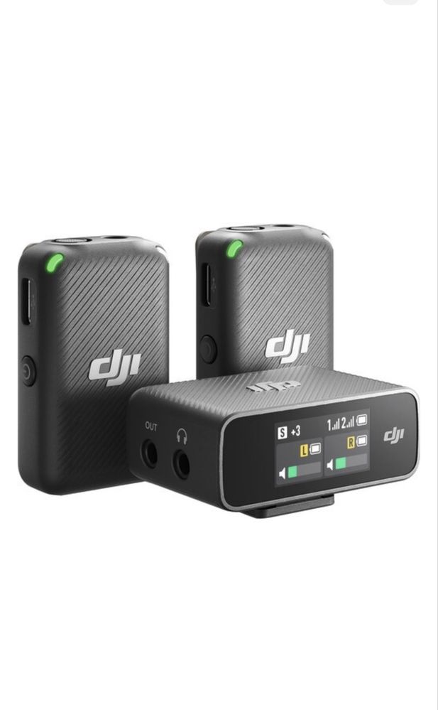 Микрофон DJI Mic (2TX + 1RX + Charging Case) черный