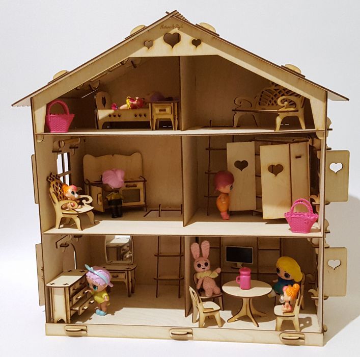 Кукольный Домик для кукол LOL Surprise (ЛОЛ) и Sylvanian Familie