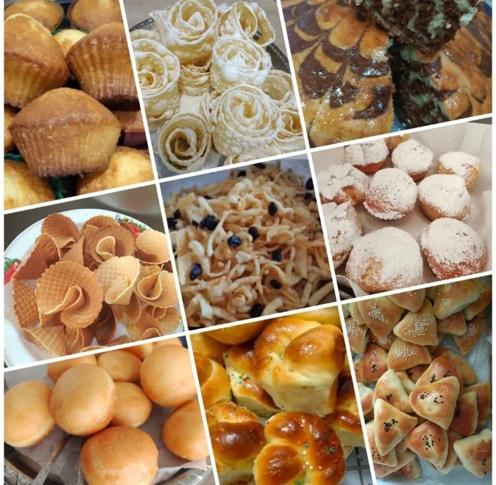Выпечка, Манты,плов,бауырсак,самса,кымыз,шубат,салат
