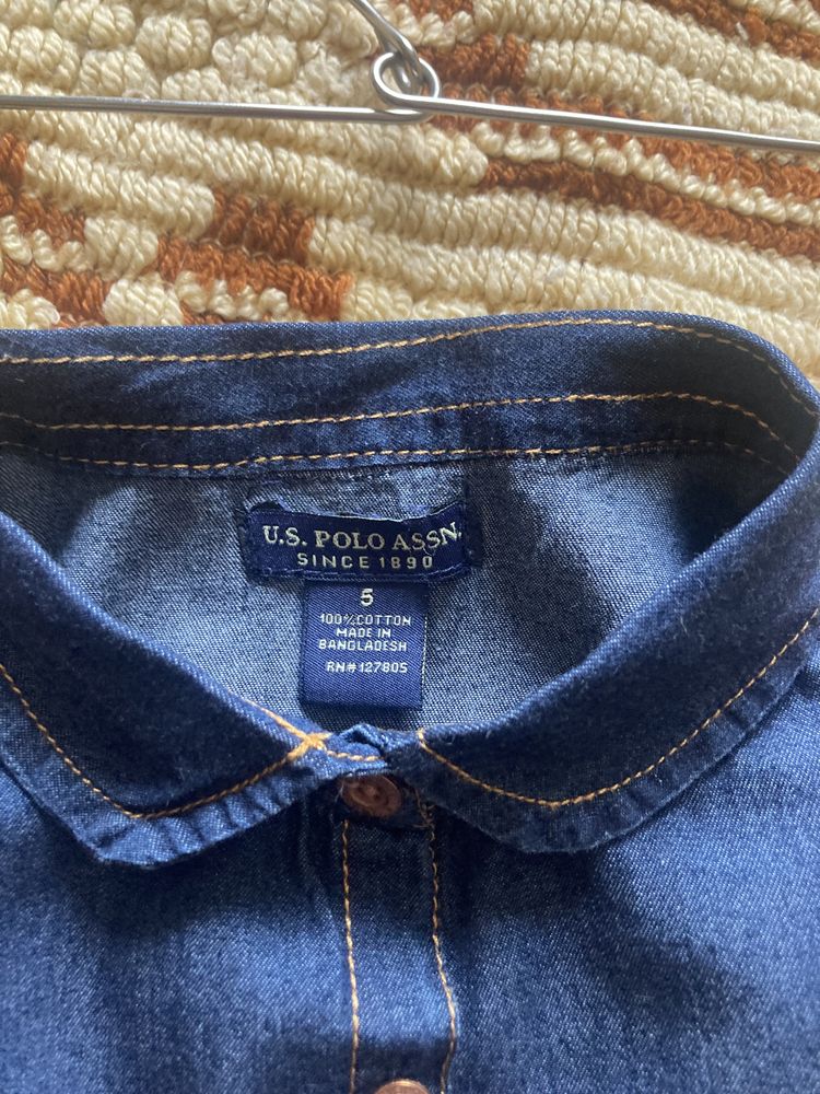Платье детское джинсовое (U.S.Polo ASSN) размер на 3-5 лет