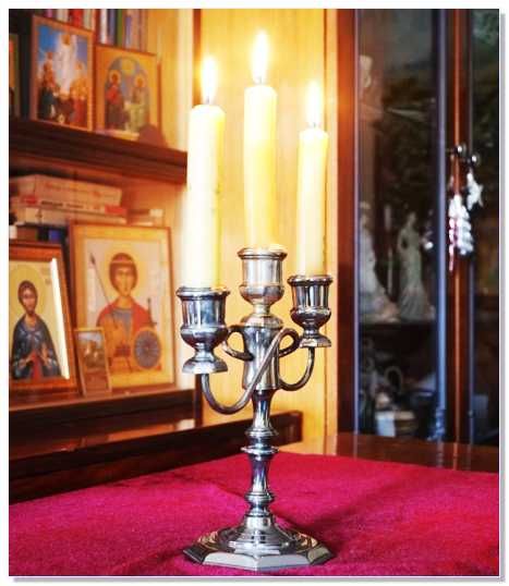 Редкий антикварный подсвечник, покрытие серебром, Англия