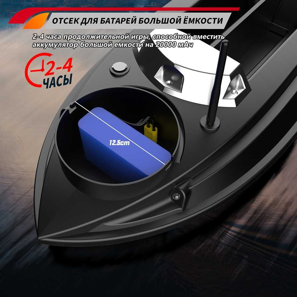 Прикормочный кораблик FLYTEC V030 с эхолотом