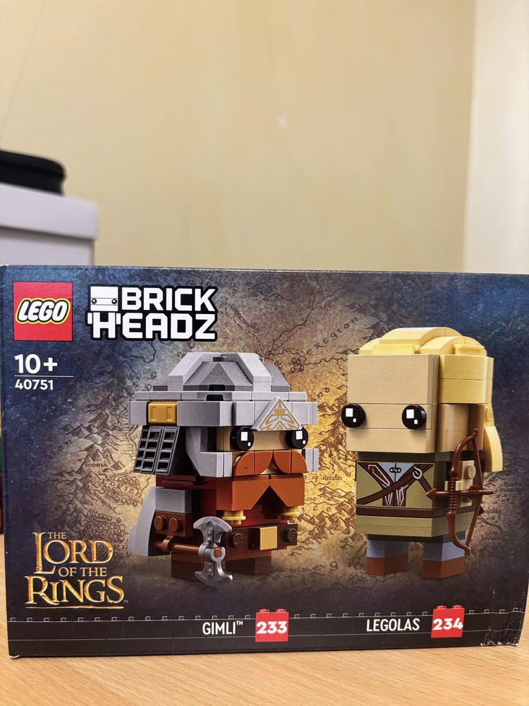 LEGO BrickHeadz Lord of the Rings — Frodo, Legolas, Gimli (новые)