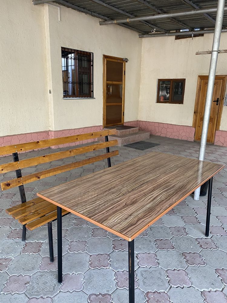 Продается: Стол и скамейка со спинкой