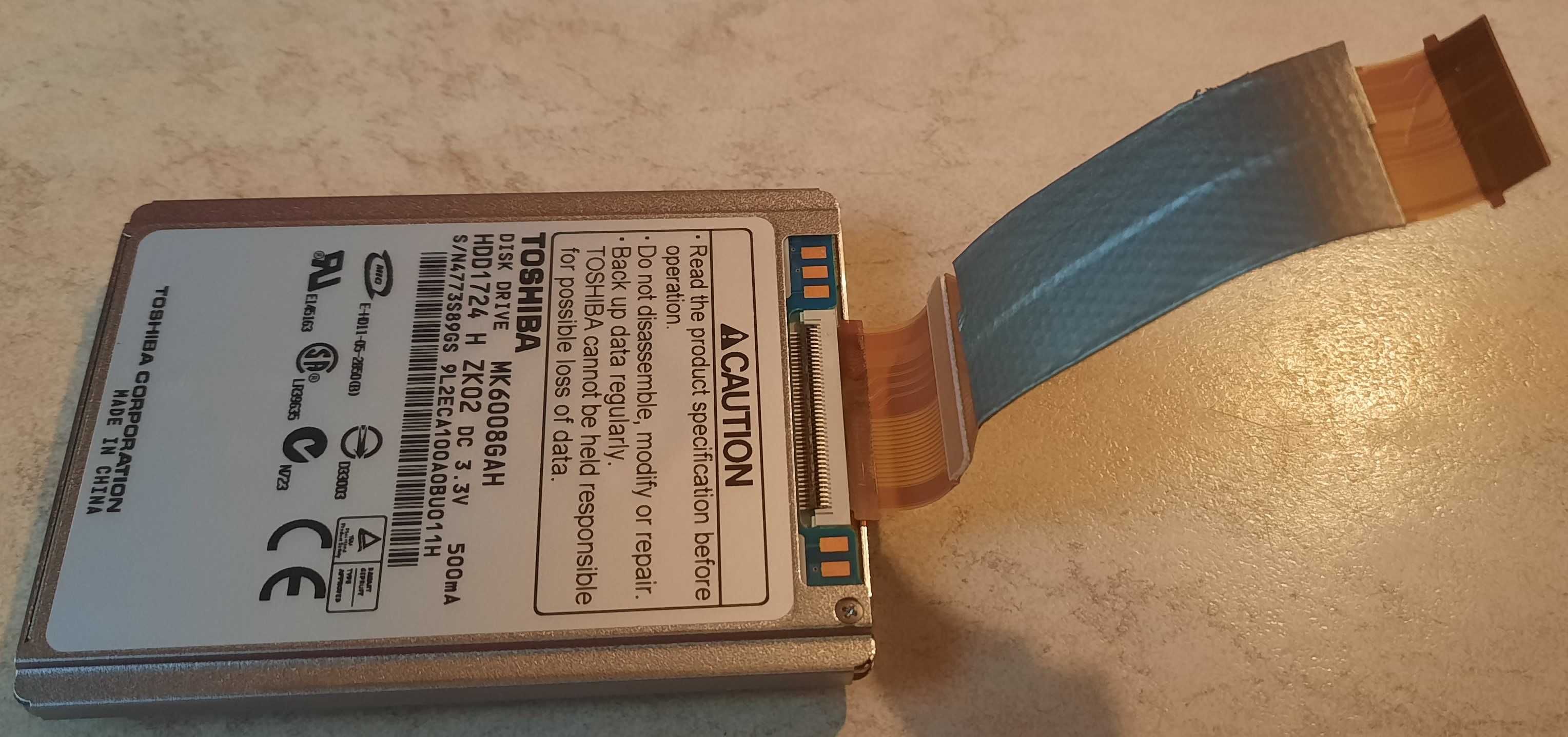 Жесткий диск для ноутбука Toshiba 60 ГБ MK-6008GAH