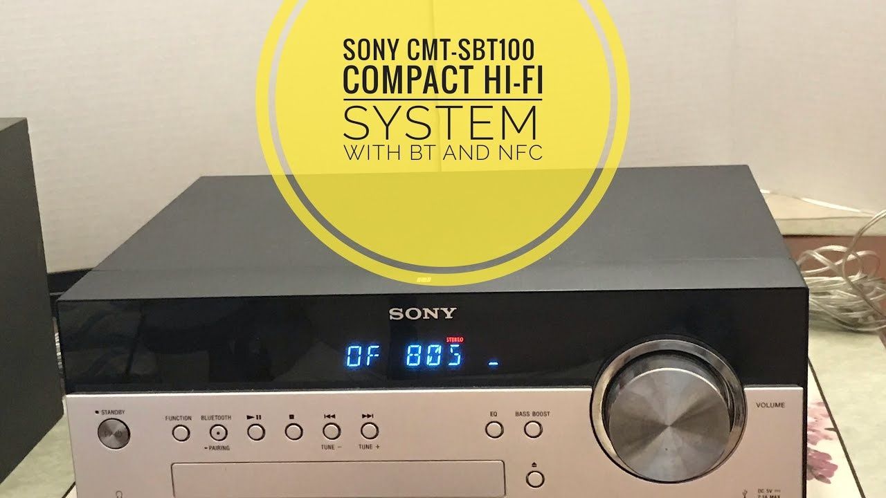 Компактная Hi-Fi система Sony CMT-SBT100