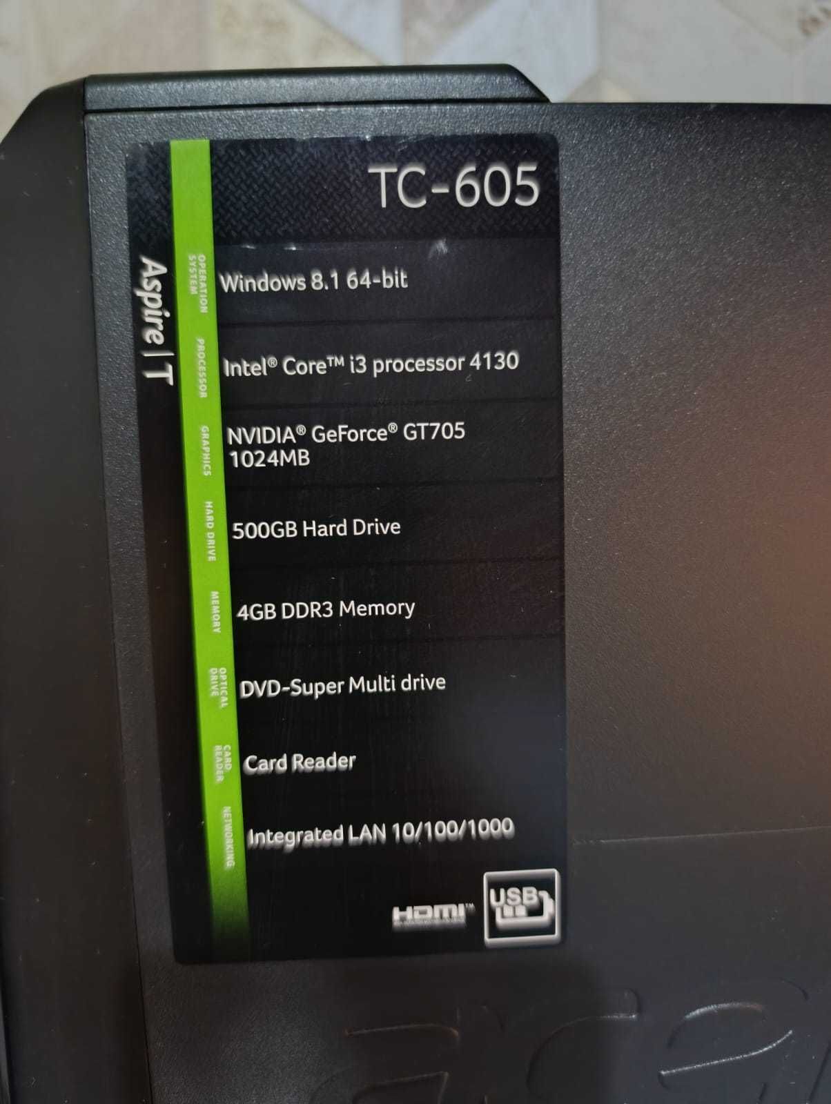 Компьютер в комплекте Aser TC-605 Aspire