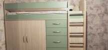 Продам детскую кровать -шкаф