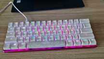 Клавиатура HyperX Alloy Origins 60, White-Pink, USB