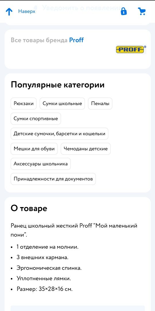 Рюкзак с жёсткая ортопедическая спинка