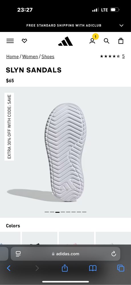 Продам новые, оригинальные сандалий от Adidas