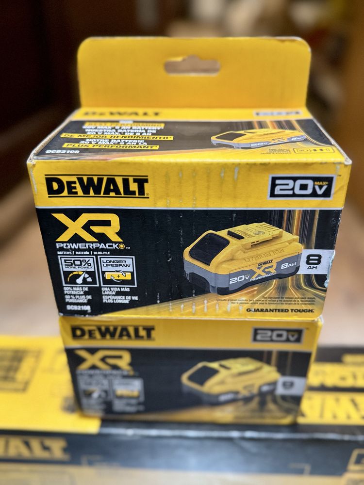 Аккумулятор, батарея Dewalt POWERPACK 8Ah, Оригинал, новый