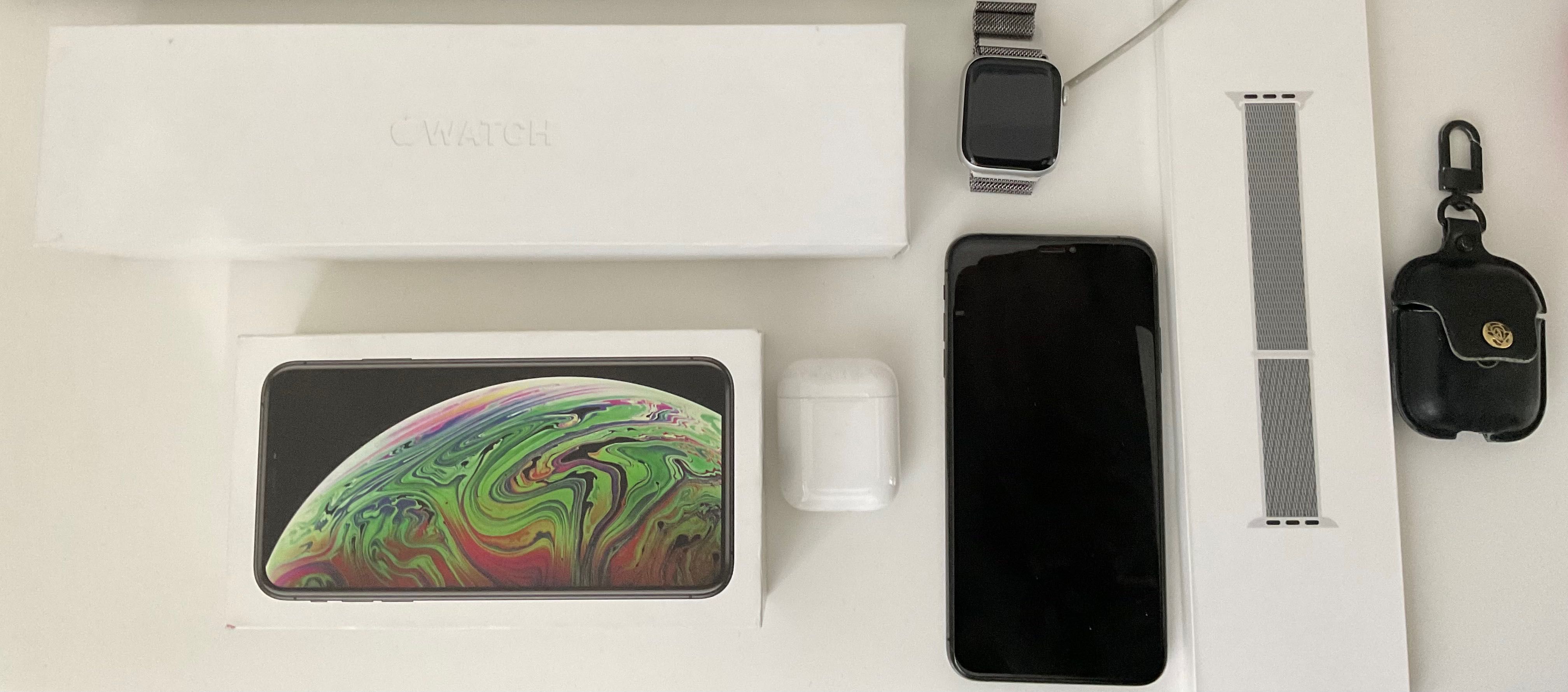 Iphone XS MAX 256GB, Apple Watch 4, Airpods
