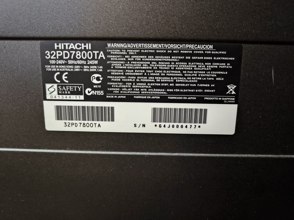 Телевизор ПЛАЗМА HITACHI на запчасти