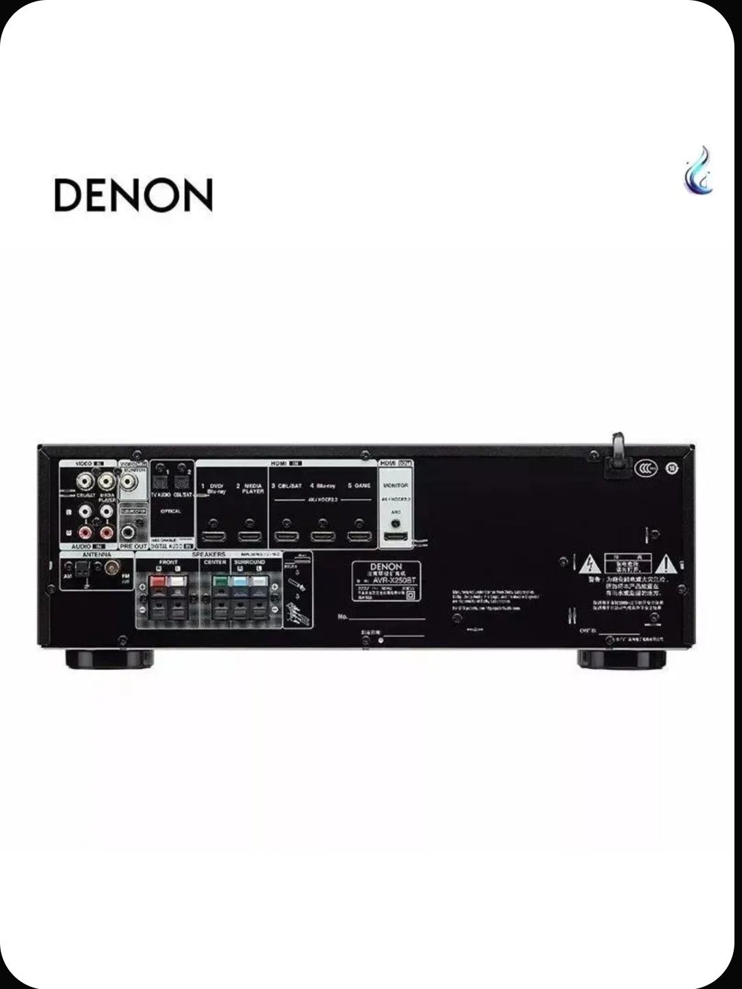 Продаётся 5,1-канальный AV-усилитель мощности DENON AVR-X250BT 4K