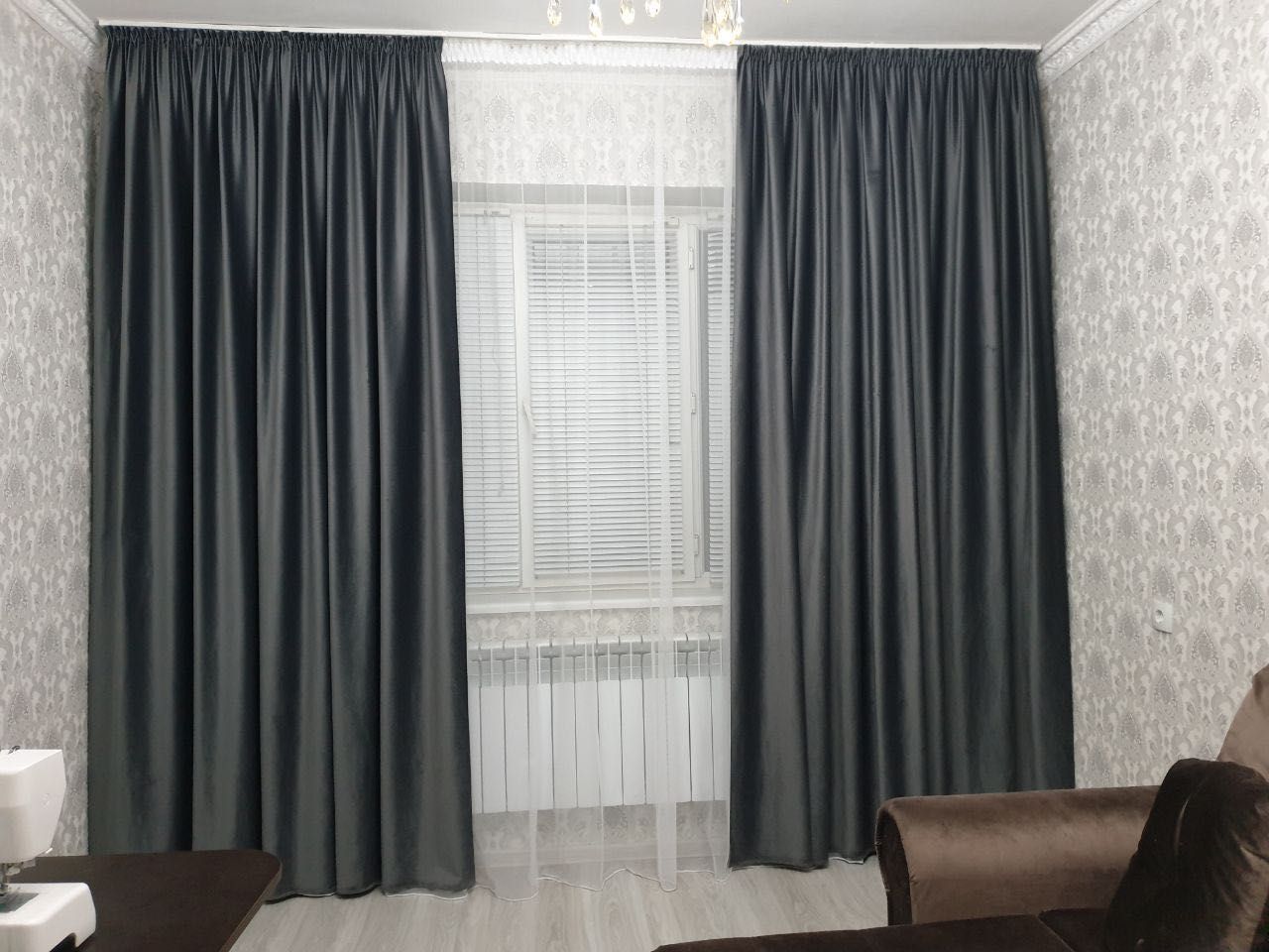 Комплект штор с тюлем