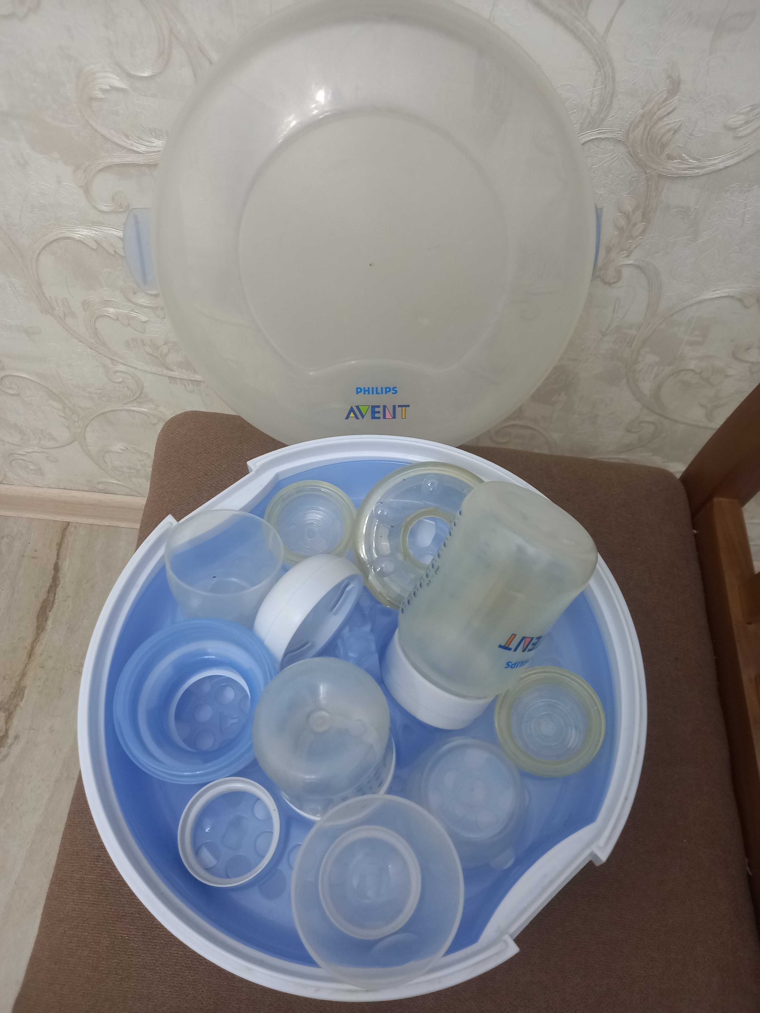 AVENT Молокоотсос на 2 груди и стерилизатор для бутылочек