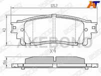 Колодки тормозные Toyota C-hr