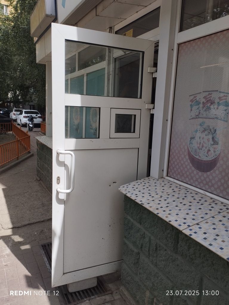 Бу алюминиевые двери теплые