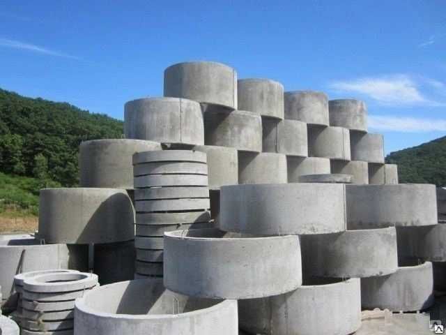 бетонные кольца, стеновые кольца, канализация и другие жби