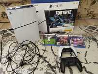PS 5 slim с джойстиками и играми