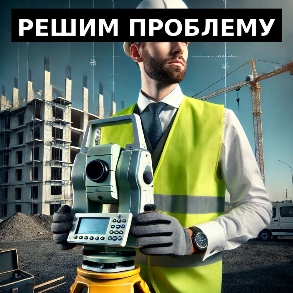 Геодезические работы: Разбивка границы, Диагональ, Сопровождение