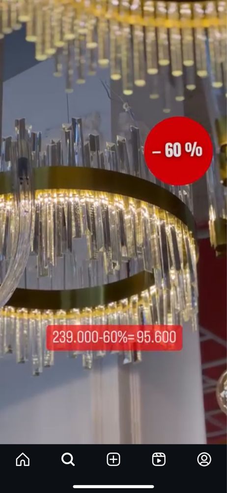 Продам новую , хрустальную люстру( за свою цену)