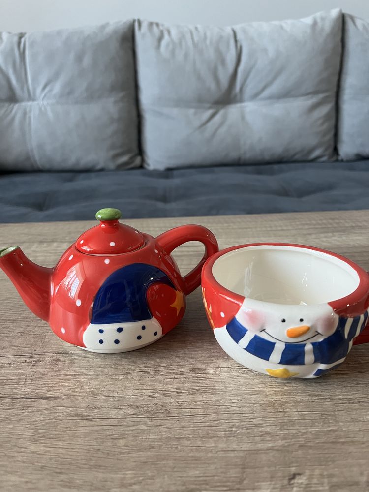 Продам керамическую пару! Чайник и чашечка!