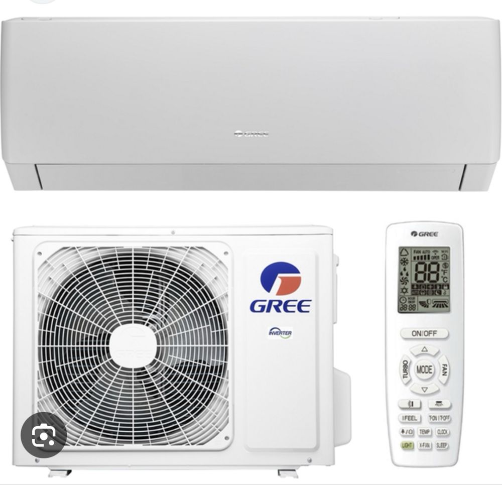 Кондиционеры от Китайского бренда “Gree” с гарантией на 3 года.