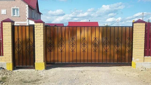 Изготовление и установка откатных ворот под ключ