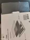 Кейс (чехол) Apple MacBook Pro 14"(2021){2023) матовые черный и белый