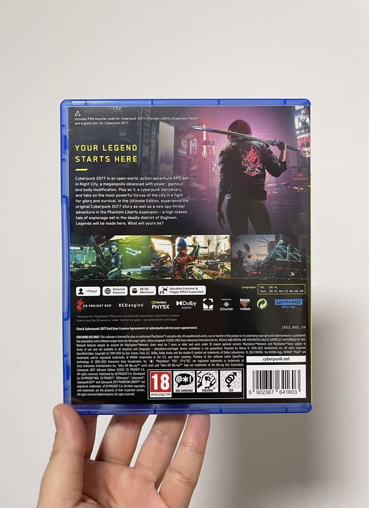 Cyberpunk 2077 игра PS5