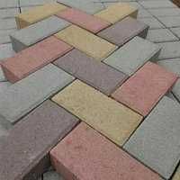 Тротуарная плитка шоколадный цвет.