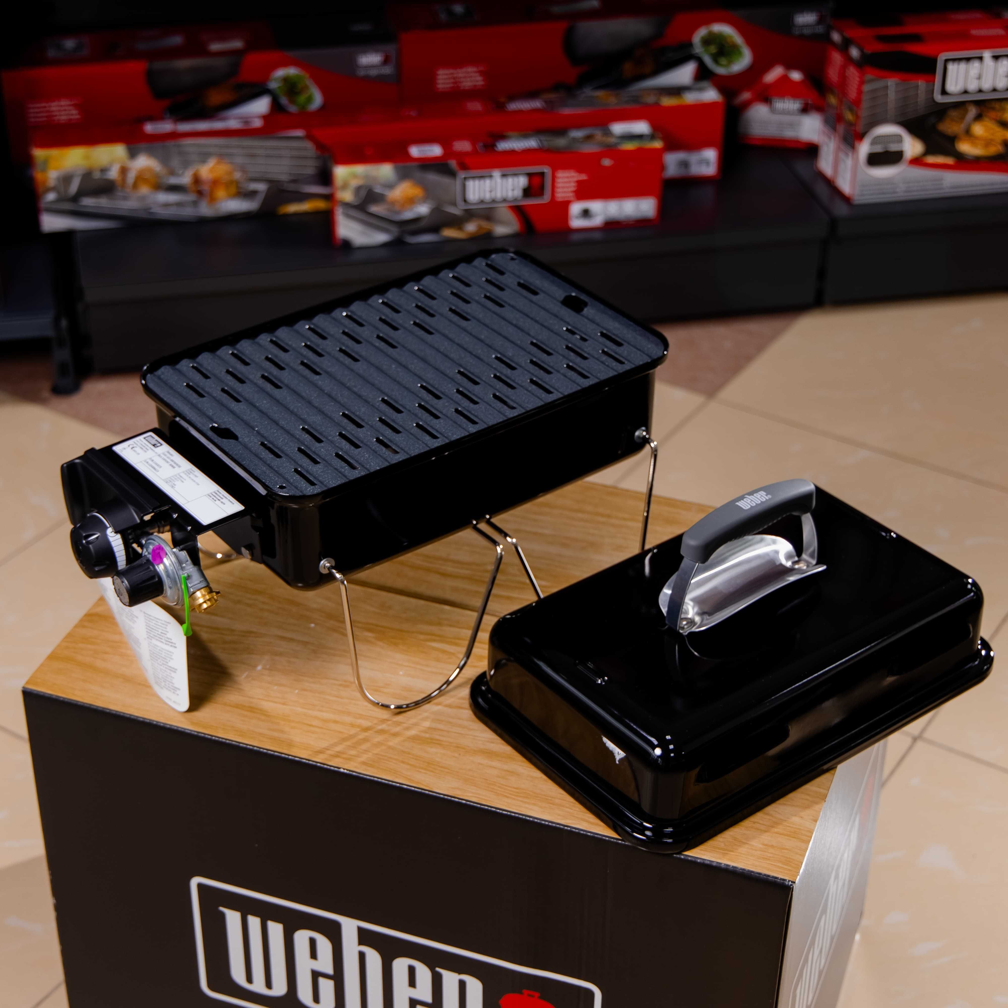 Гриль газовый портативный Weber Go-Anywhere, чёрный