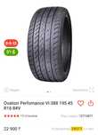 195/45/16. Шины Ovation Perfomance VI-388