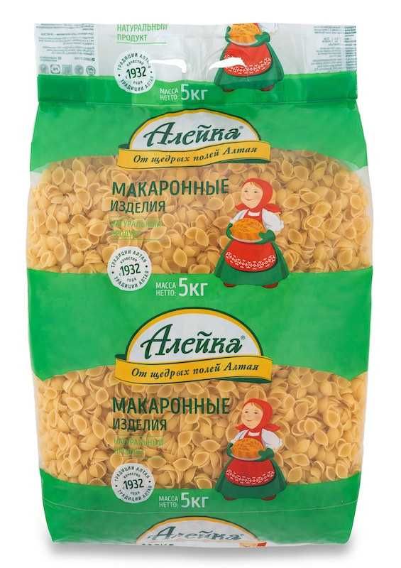 Макаронные изделия «Алейка»  400гр, 3 и 5 кг.