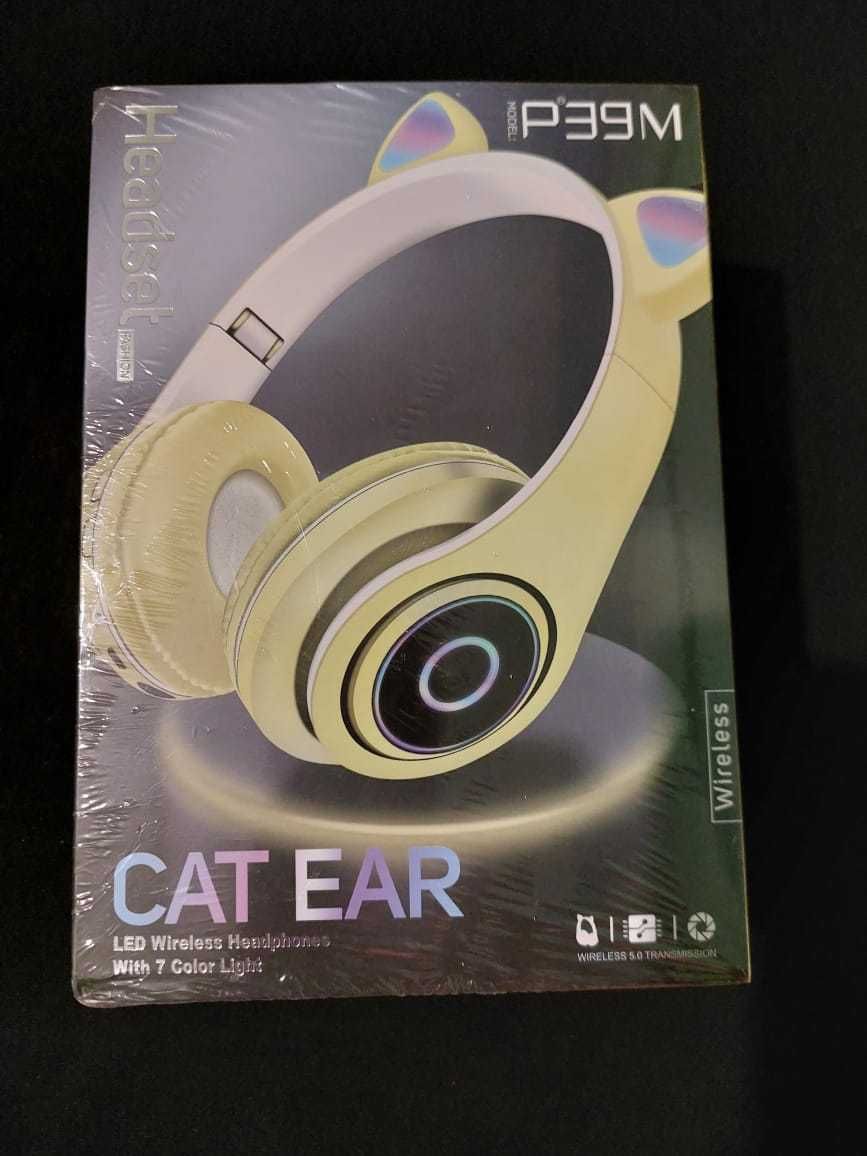 Наушники беспроводные со светящимися ушками Cat Ear M2