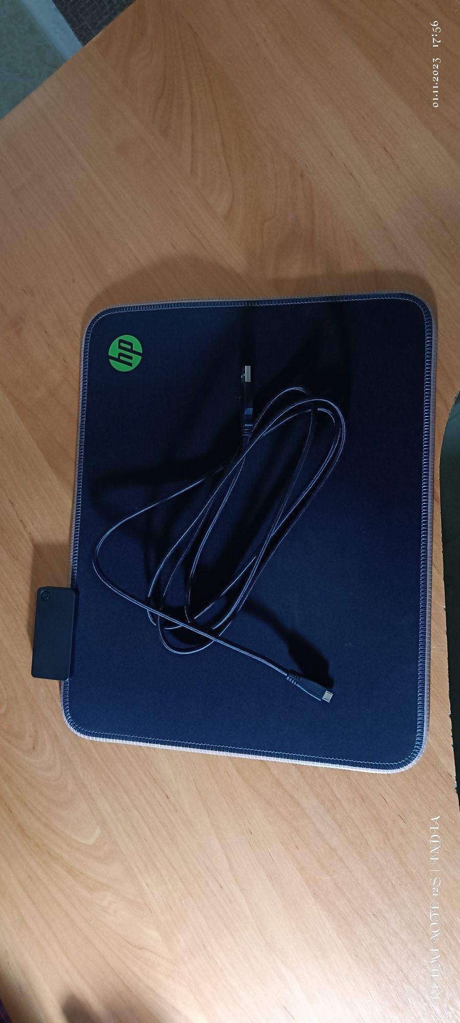 КОВРИК для мышки, с регул. подсветкой от USB (бренд: HP)