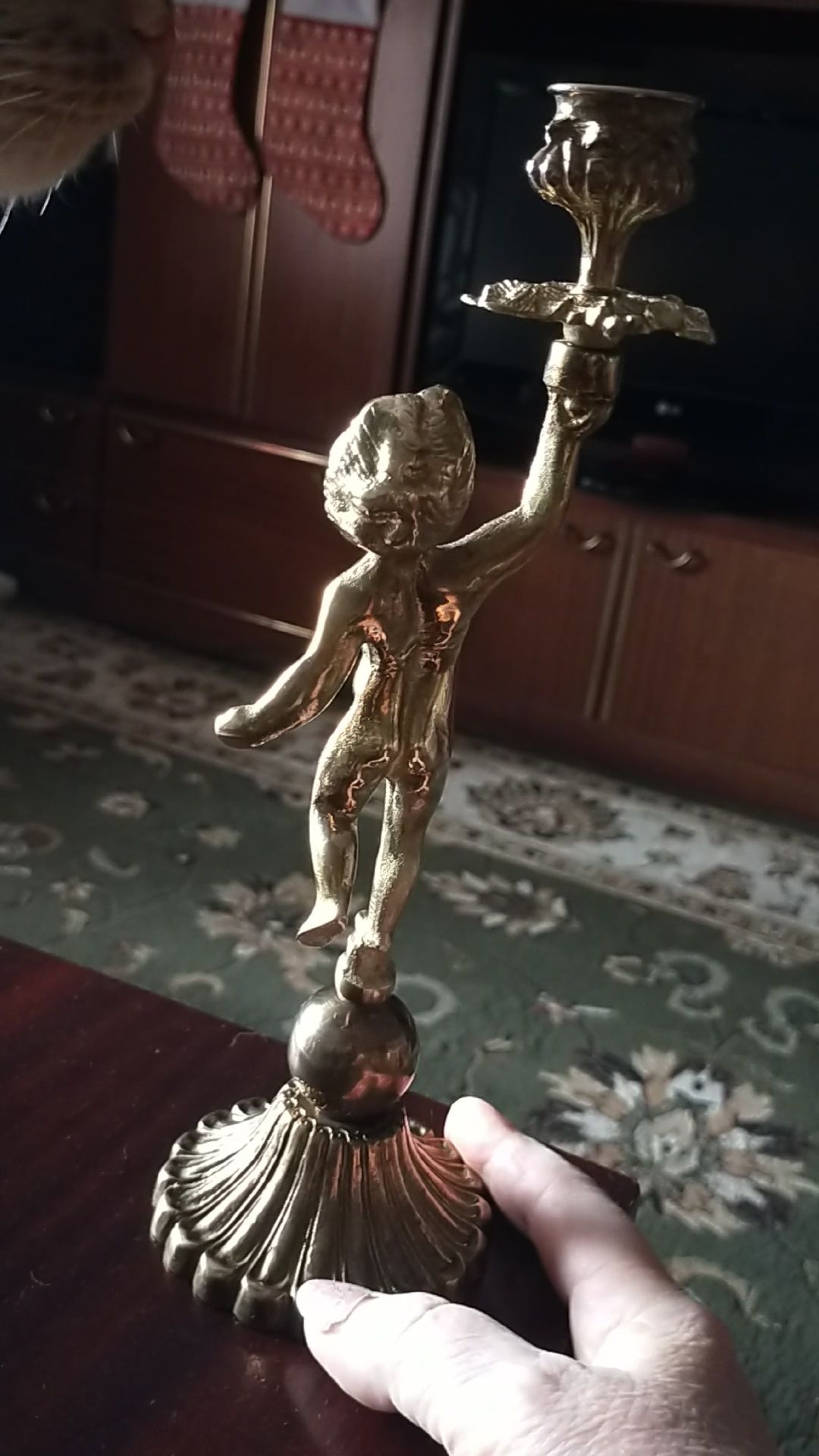 Бронзовый подсвечник