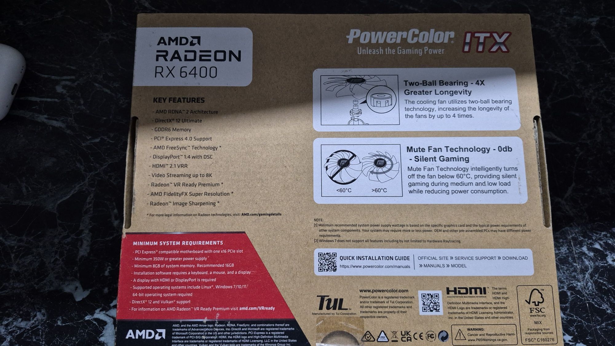 Rx6400 почти новая