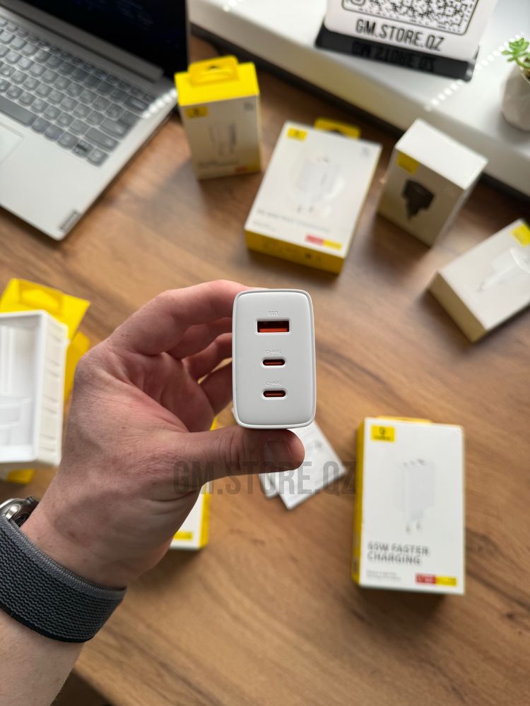 Компактные сетевые зарядные устройства Baseus 20W, 30W, 65W