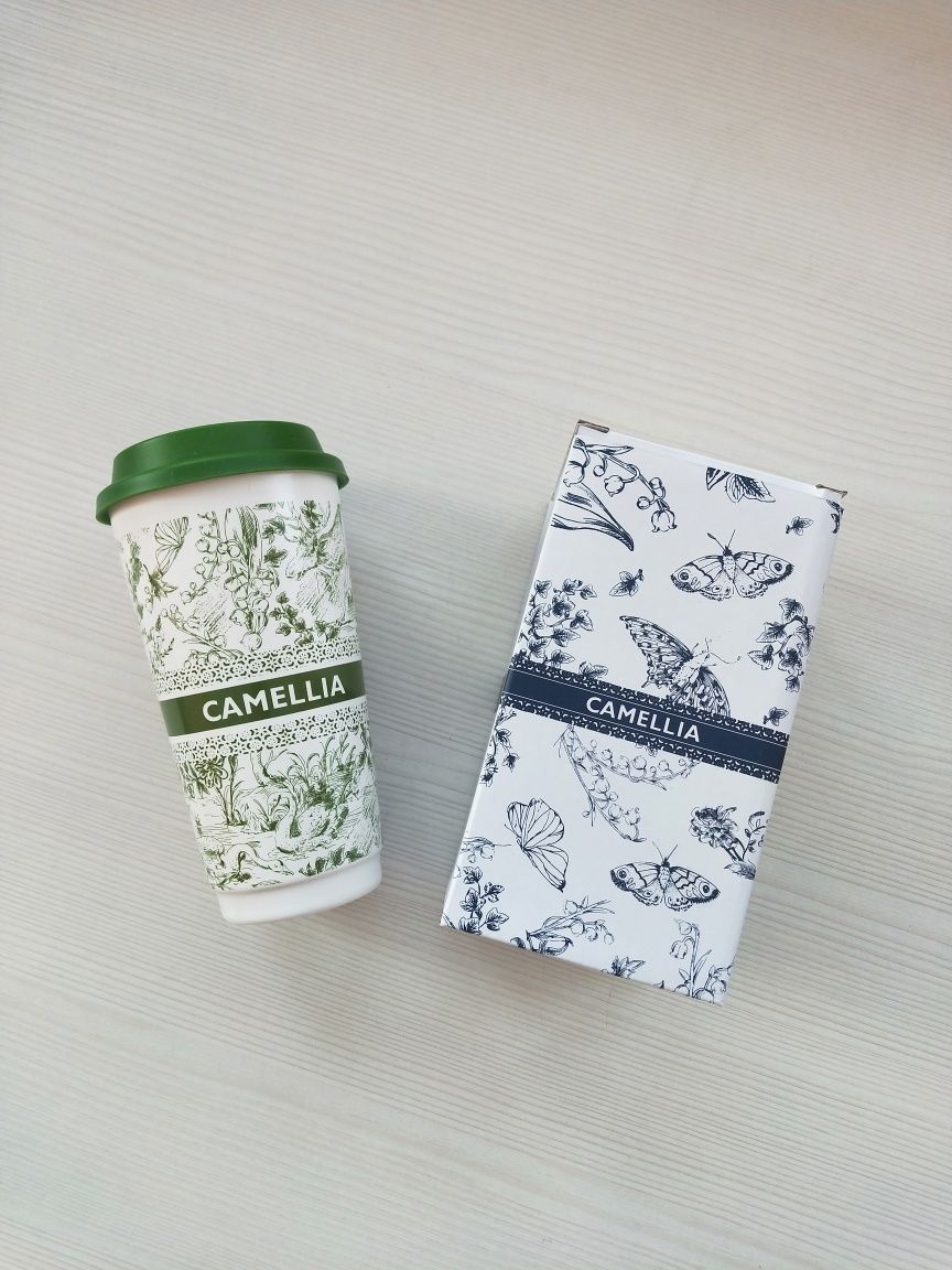 Кружка керамическая для кофе, чая с собой