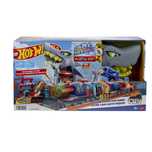 Hot wheels автомойка с акулой, хот вилс