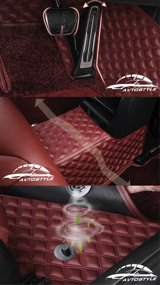 5Д-полики! Авточехлы Автонакидки аксессуары кожа алькантара 3д 5д
