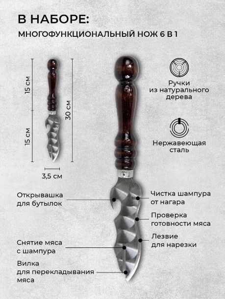 Набор шампуров подарочный набор