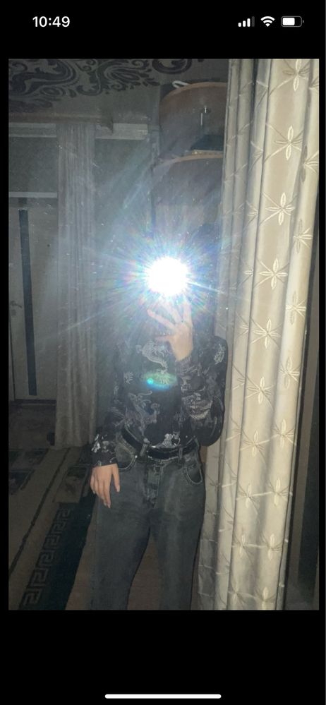 Джинсы чернве оверсайз