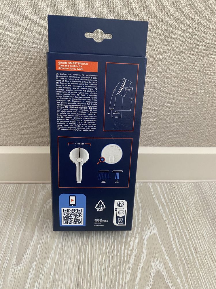 Лейка Grohe Tempesta. 110 мм. Новая