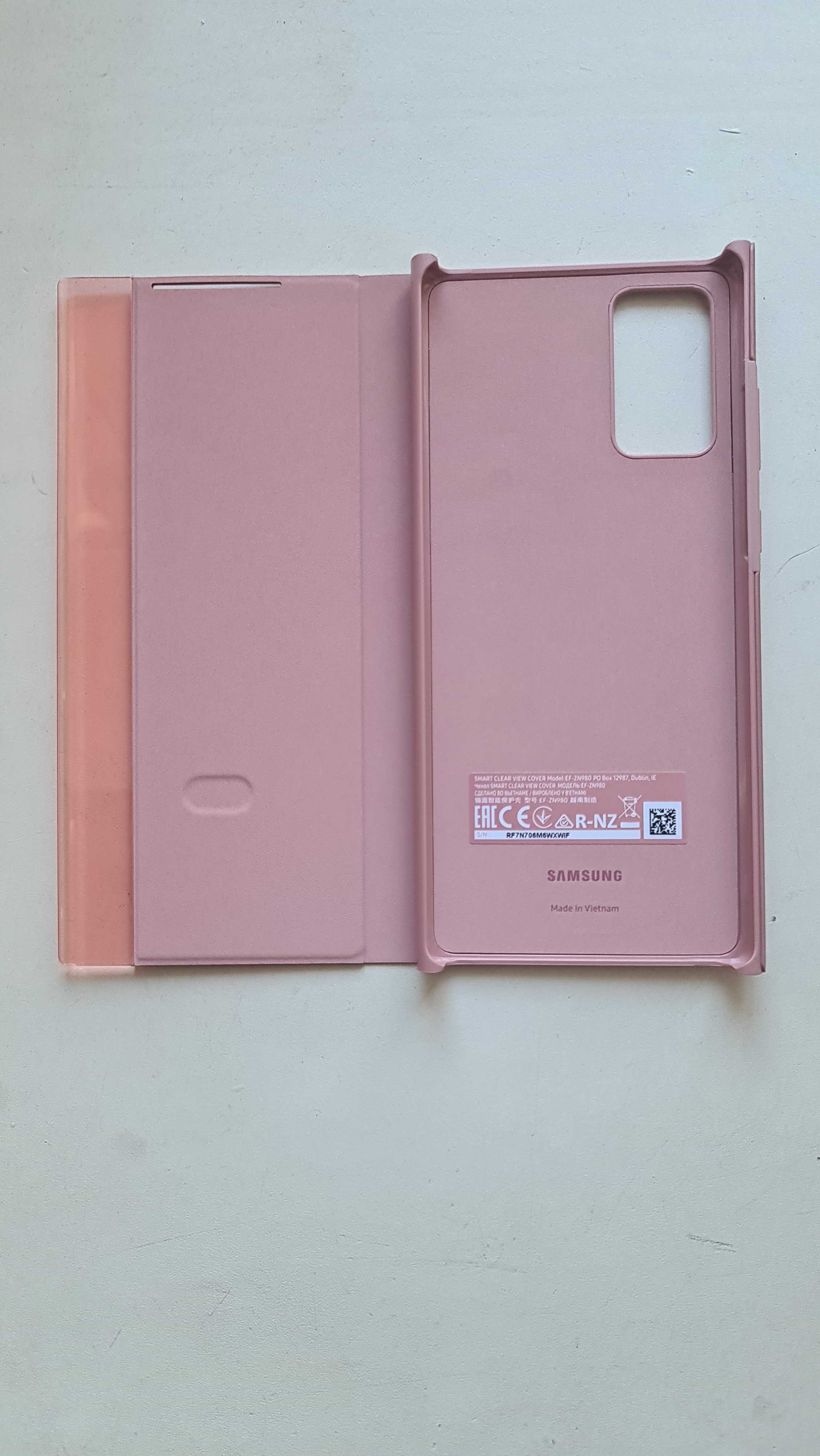 Оригинал новый чехол Samsung Note20 Smart led